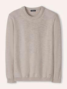 Premium Leinen-Pullover Natur