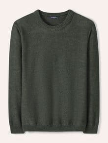 Premium Leinen-Pullover Salbei