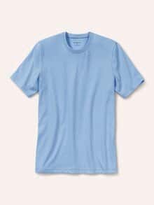 T-Shirt Rundhalsausschnitt Hellblau