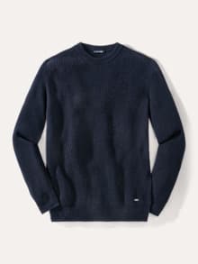 Cashmino Pullover Nahtlos Marine
