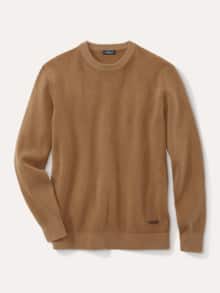 Komfort Ripp-Pullover Camel