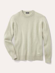 Komfort Ripp-Pullover Stein