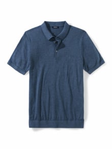 Premium Strickpolo Flaggenblau
