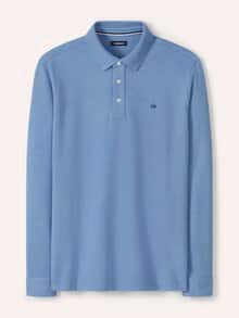 Premium Polo Mittelblau