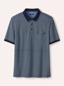 Extraglatt-Polo Bicolor Druck Minimal