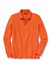 Flammgarn-Polo Bicolor Rotorange