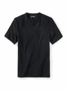 Zu schade für drunter-Shirt V-Neck Schwarz
