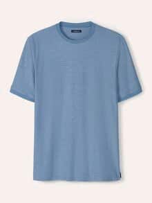 Struktur T-Shirt Rauchblau