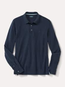 Merino Mix Polo Marine