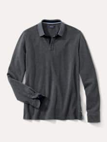 Merino Mix Polo Grau
