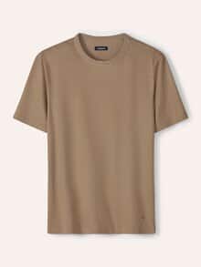 Leinen T-Shirt Latte