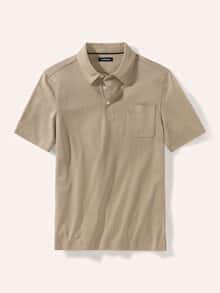 Tausend-Poren-Polo Safari Beige