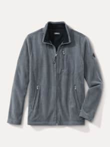 Huskyfleece Jacke Grau Melange