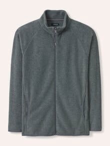 Zippjacke aus Polarfleece Grau Melange
