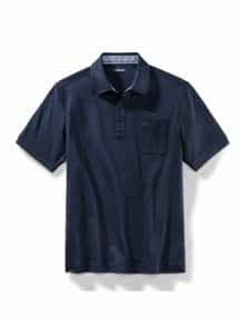 Walbusch-Kragen Polo Marine