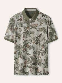 Tropical Polo Druck Khaki
