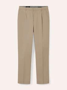 Anzug-Hose aus Baumwollmix Beige