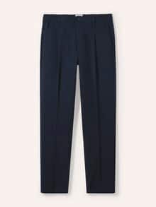 Chino mit Bundfalte Marine