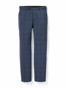 B-DYnamic-Anzug-Hose Karo Blau
