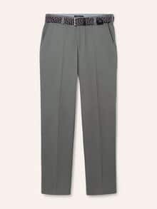 Extraglatt-Stretchbund-Chino Grau
