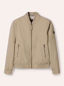 Baumwoll Leichtblouson Beige