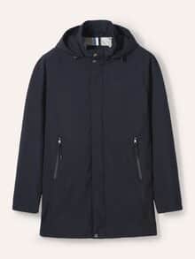 Microfaser Langjacke Marine