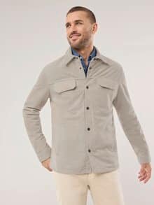 Velourslederhemdjacke Kitt