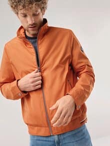 Microfaser Leichtblouson Orange