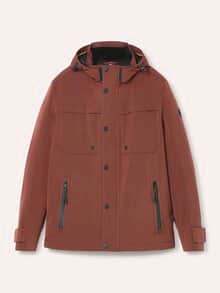 Wasserdichte Funktionsjacke Rotbraun