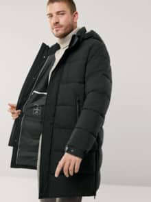 Thermo Steppmantel Schwarz