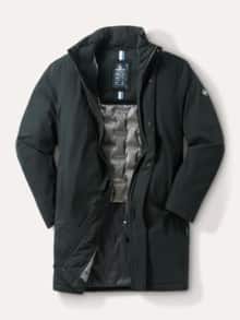 Aquastop Daunen Hybrid Jacke Schwarz