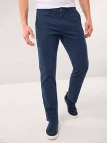 Chino aus Baumwollstretch Dunkelblau