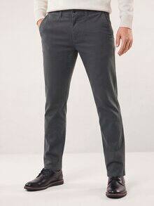 Chino aus Baumwollstretch Dunkelgrau