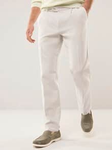 Premium Leinen-Chino Natur