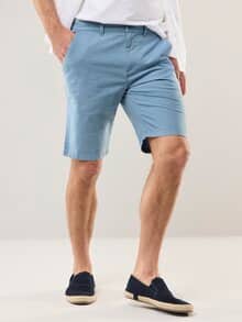 Leinen-Bermudas Frischekick Hellblau