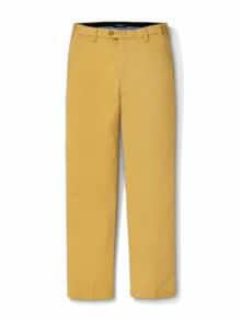 Extraglatt Dehnbund-Chino Gelb