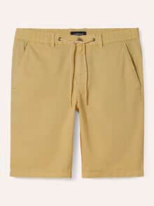 Urlaubs-Bermudas Baumwollstretch Sonnengelb