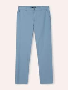 Leinen-Chino Frischekick Hellblau