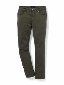 Jeans Sattlerstich Oliv