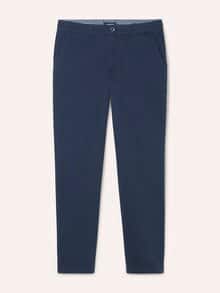 Elastische Chino aus Baumwolle Marine