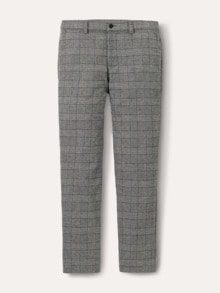 Premium Sport-Flanell Hose Grau kariert