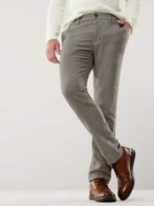 Premium Sport-Flanell Hose Beige Minikaro