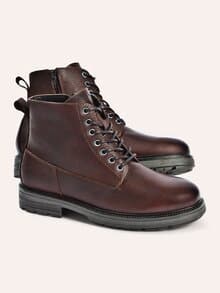 Robuster Lederstiefel Braun