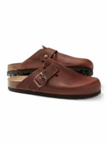 Komfort Hausschuh Cognac