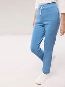 Baumwollstretch Hose Jeansblau