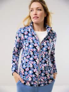 Baumwollstretch Jacke Blütenmix