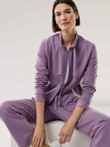 Sweat Jacke Soft Touch Mauve