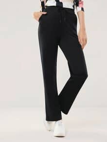 Extraglatt Freizeithose Schwarz