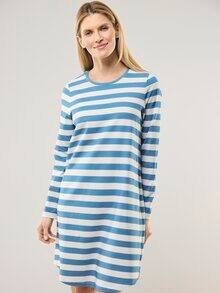 Schlafshirt Sleep Well Jeansblau