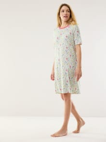 Cooling Schlafshirt Blumen